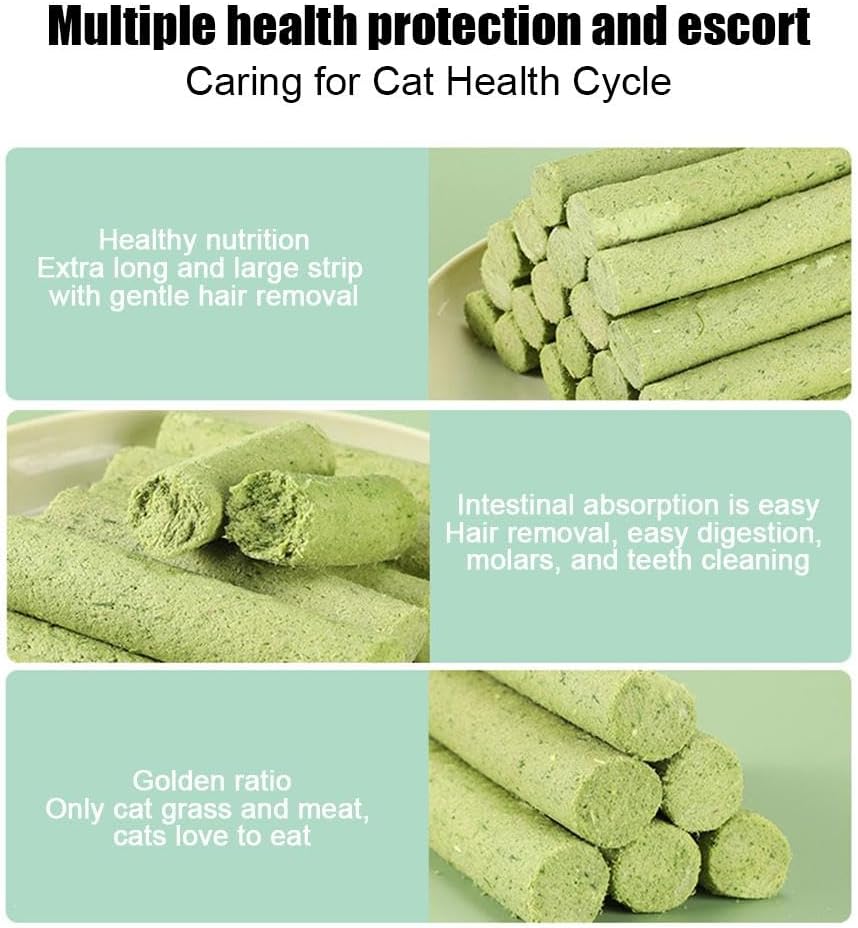 CatNutry™ | Cat Grass Sticks - Tartsa szőrös barátját egészségesen nagyon hosszú életen át!