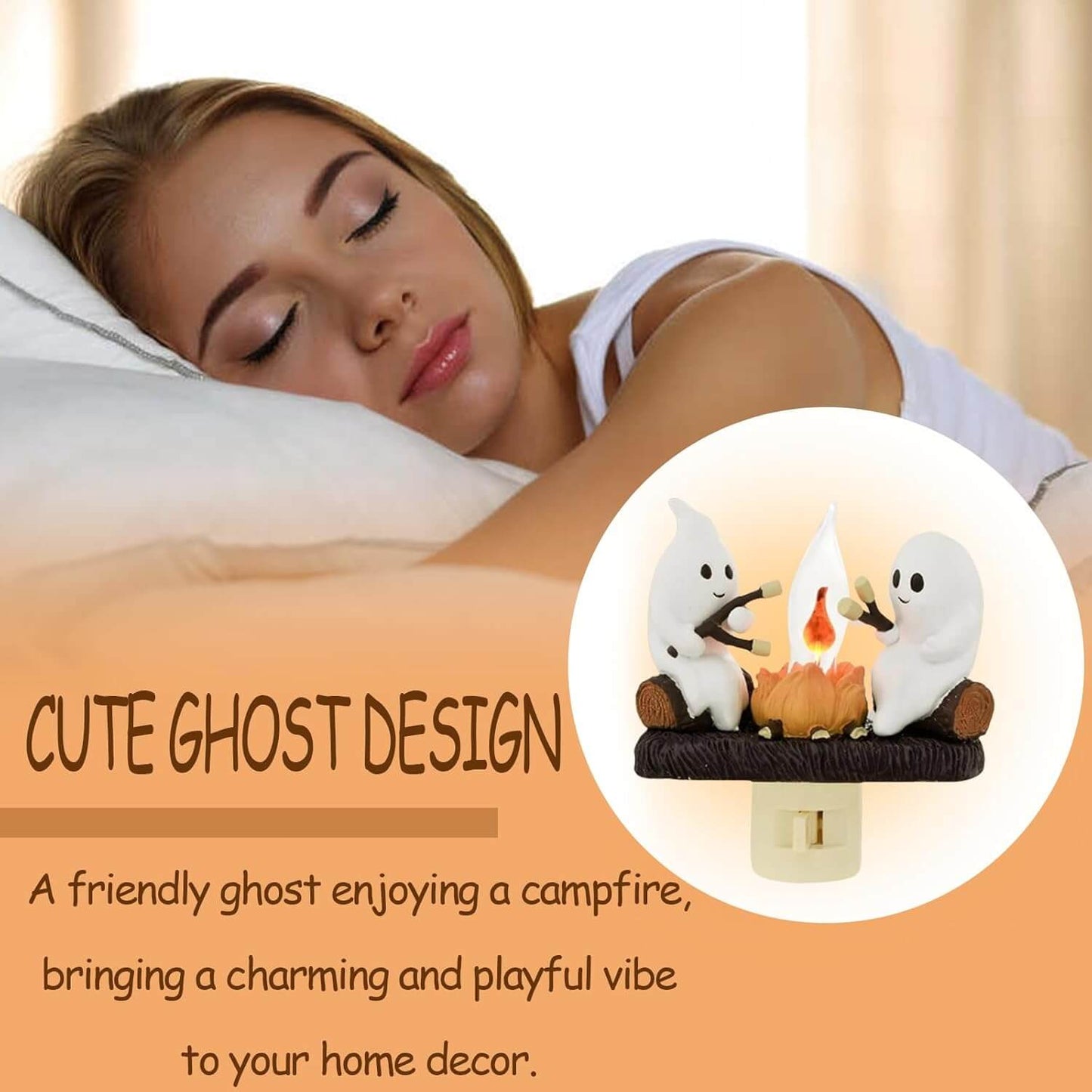 Last Day 50% Off🔥 I GhosGlow™ Campfire Flicker Flame Night Light