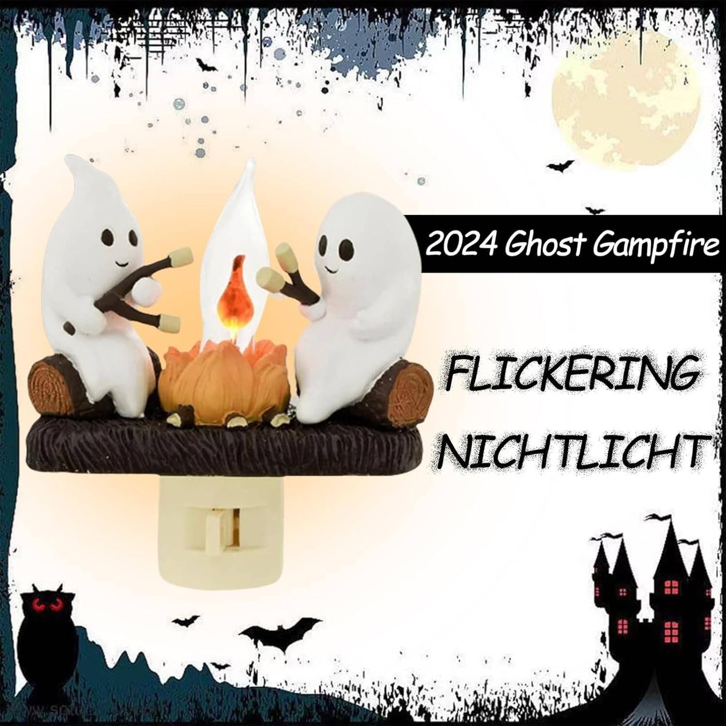 Last Day 50% Off🔥 I GhosGlow™ Campfire Flicker Flame Night Light