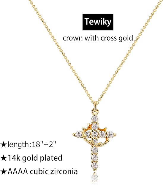 1+1 FREE | ChrisFaith™ Crown-Cross Necklace - Free Shipping!