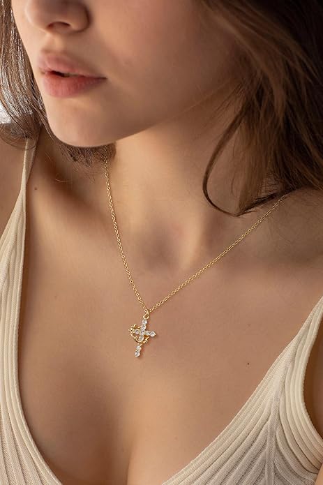 1+1 FREE | ChrisFaith™ Crown-Cross Necklace - Free Shipping!