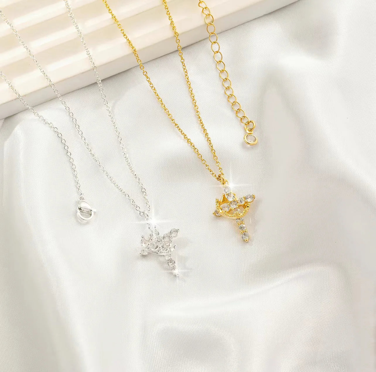 1+1 FREE | ChrisFaith™ Crown-Cross Necklace - Free Shipping!