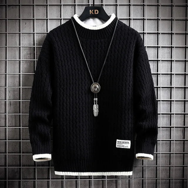 50% OFF + Free Shipping! I Men’s Fashion Stripe Knit Sweater