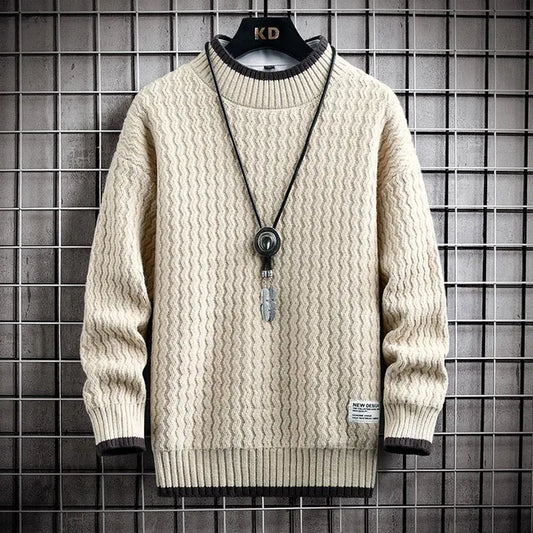 50% OFF + Free Shipping! I Men’s Fashion Stripe Knit Sweater