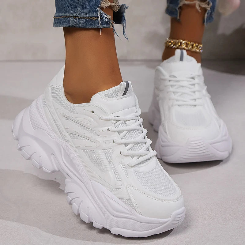 50% OFF + Free Shipping! I Breathable Lace-Up Walking Sneakers