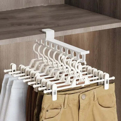 50% OFF + Free Shipping! | ClosetMaximizer™ Pull-Out Slide Trouser Rack